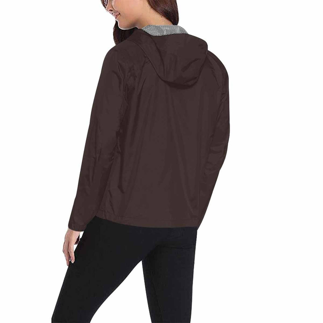 Carafe Brown Hooded Windbreaker Jacket - Men / Women - Mens | Jackets