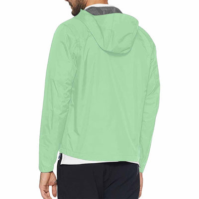 Celadon Green Hooded Windbreaker Jacket - Men / Women - Mens | Jackets
