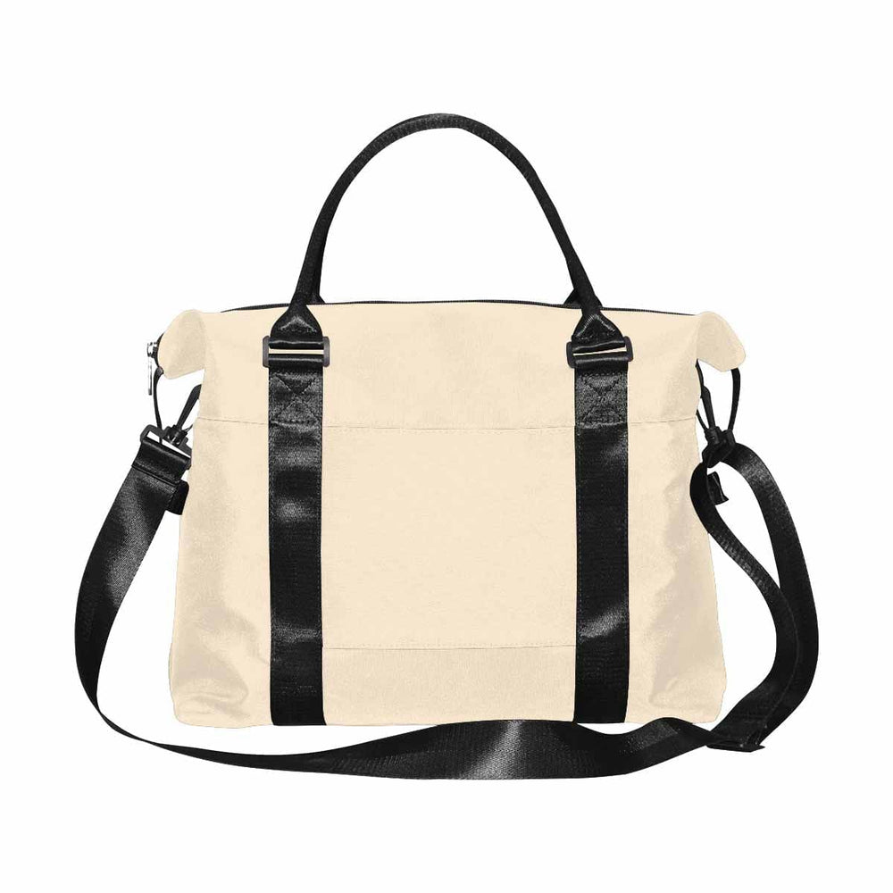 Champagne Beige Duffel Bag - Large Travel Carry - Bags/Oxford Crossbody Bags