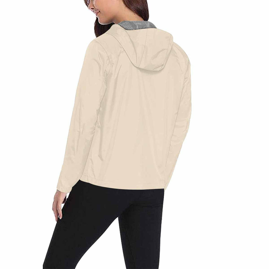 Champagne Beige Hooded Windbreaker Jacket - Men / Women - Mens | Jackets