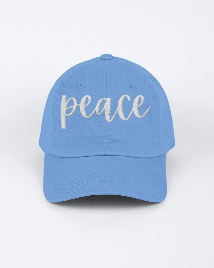 Chino Cap - Peace Embroidered Graphic Hat - Unisex | Baseball Caps | Embroidered