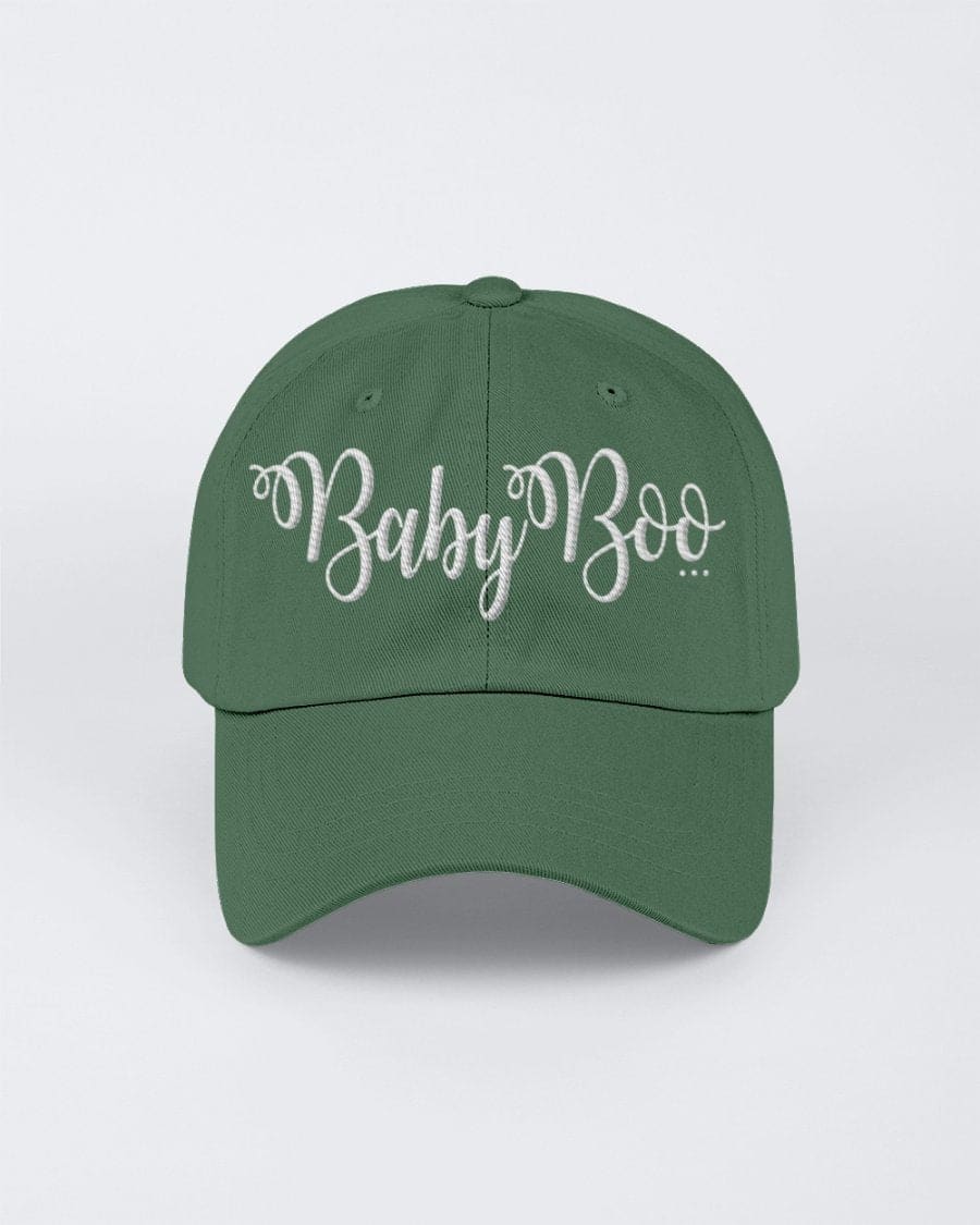 Chino Hat - Baby Boo Embroidered Graphic Hat / 6 Panel Twill - Snapback Hats |