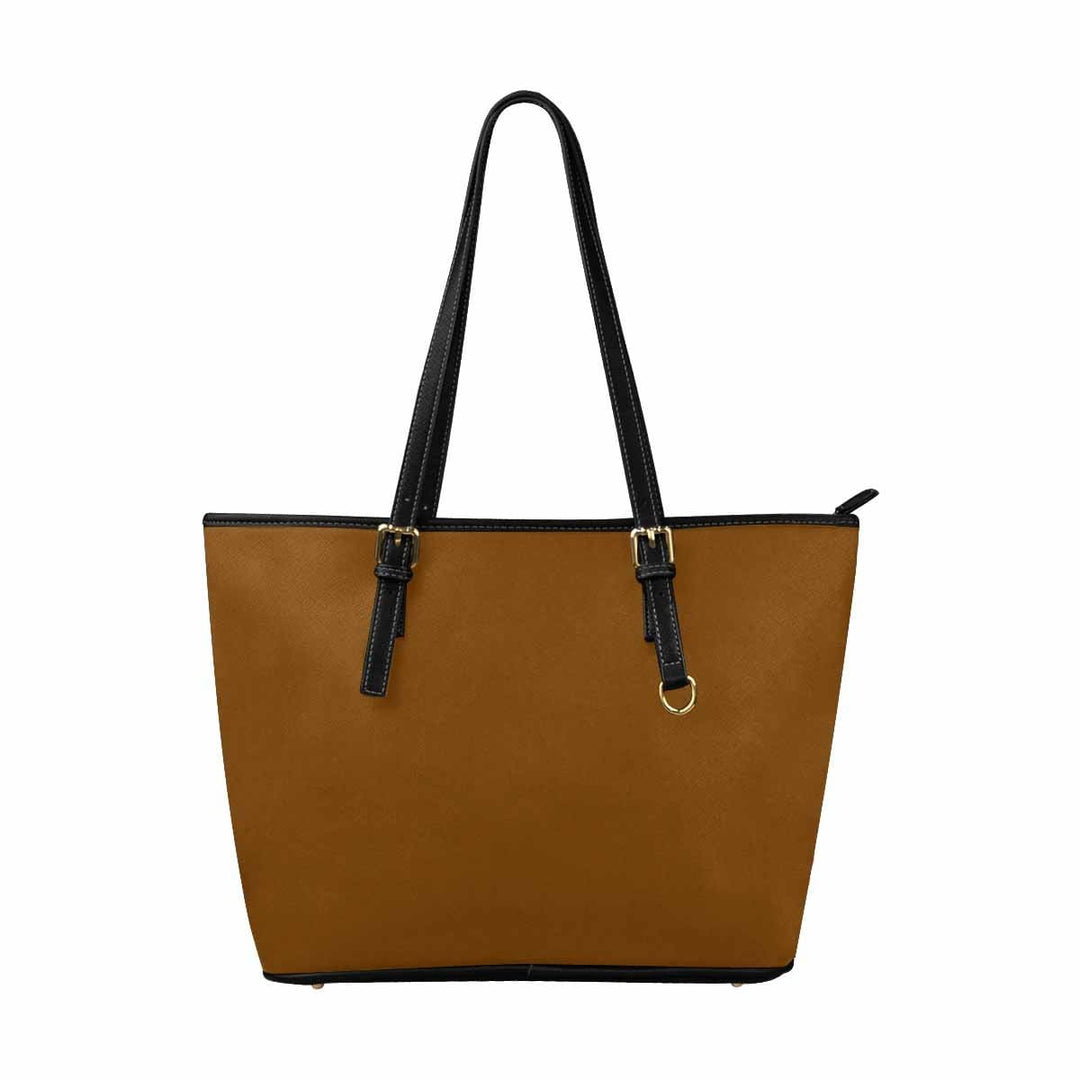 Large Leather Tote Shoulder Bag - Chocolate Brown - Bags | Leather Tote Bags