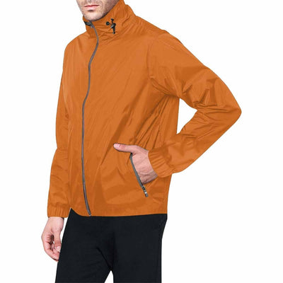 Cinnamon Brown Hooded Windbreaker Jacket - Men / Women - Mens | Jackets