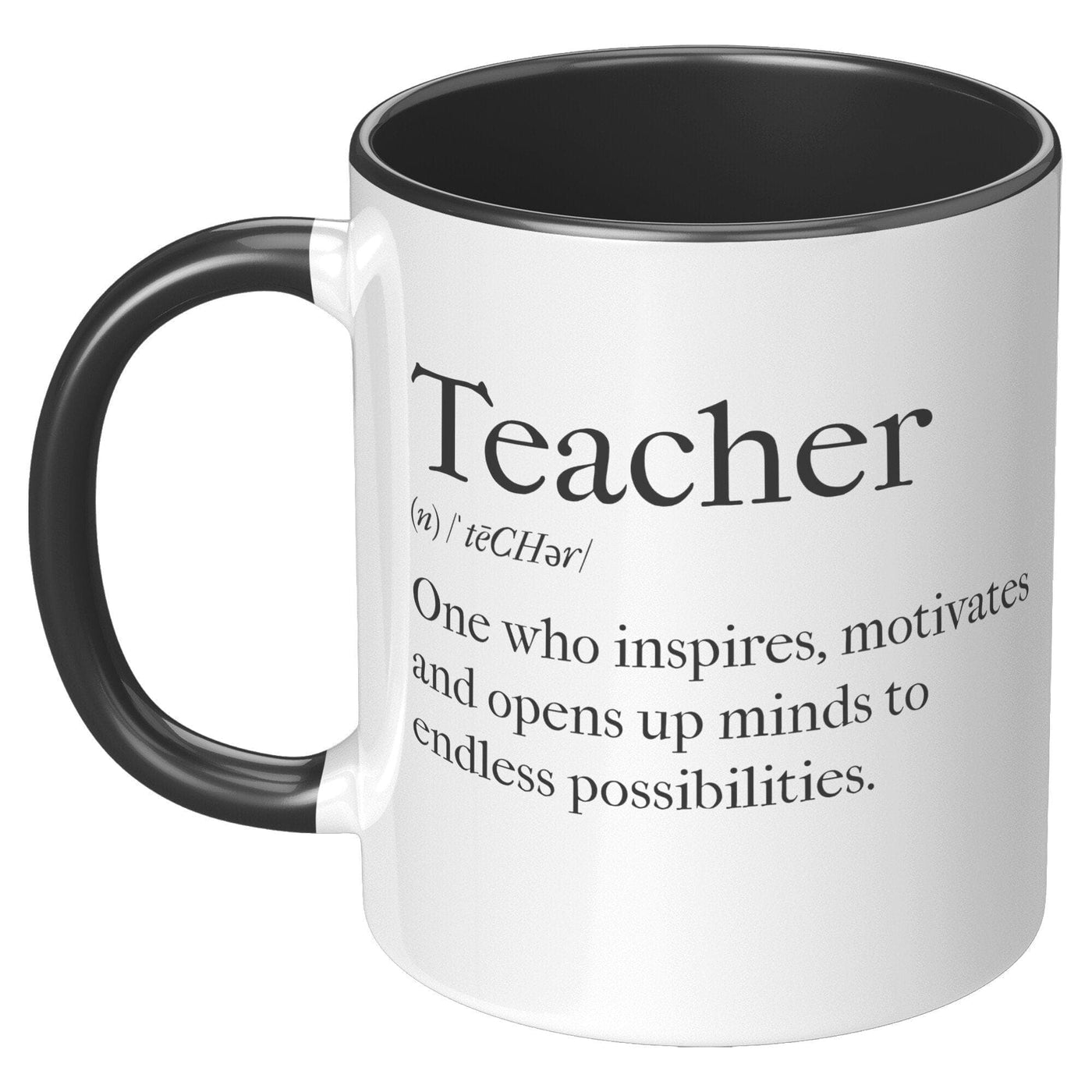 Coffee Cup Accent Ceramic Mug 11oz Teachers Inspire - Decorative | Ceramic Mugs