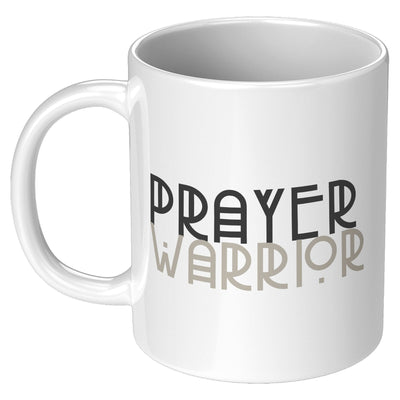 Coffee Cup Decorative Ceramic Mug 11oz Prayer Warrior Print - Decorative