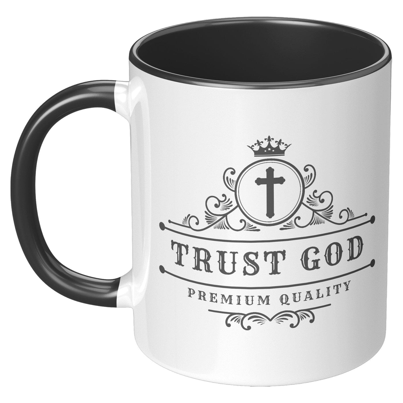 Coffee Cup Decorative Ceramic Mug 11oz Trust God - Decorative | Ceramic Mugs