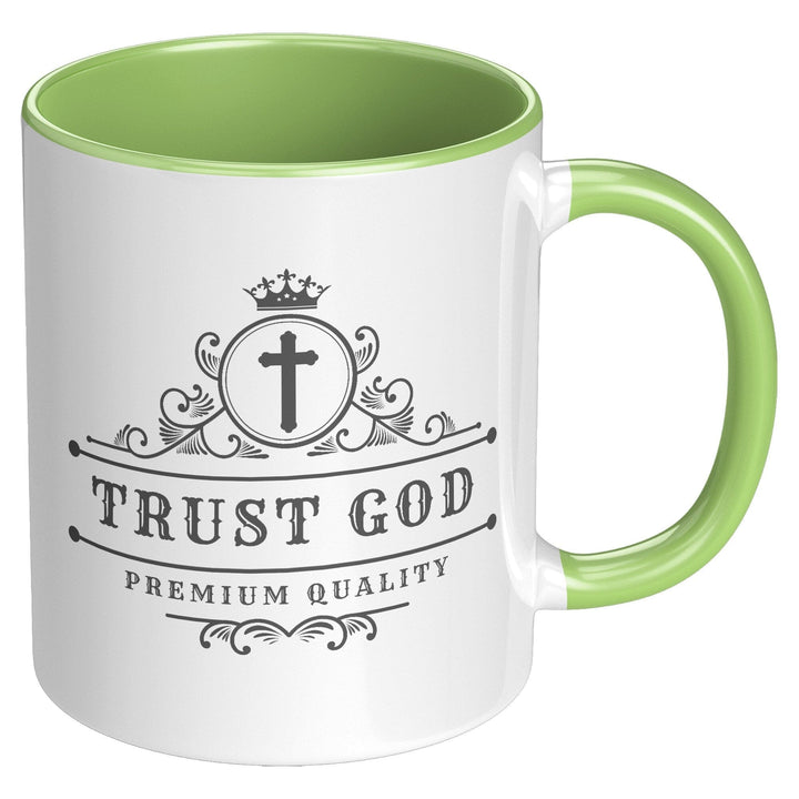 Coffee Cup - Decorative Ceramic Mug 11oz - Trust God - Decorative/Ceramic