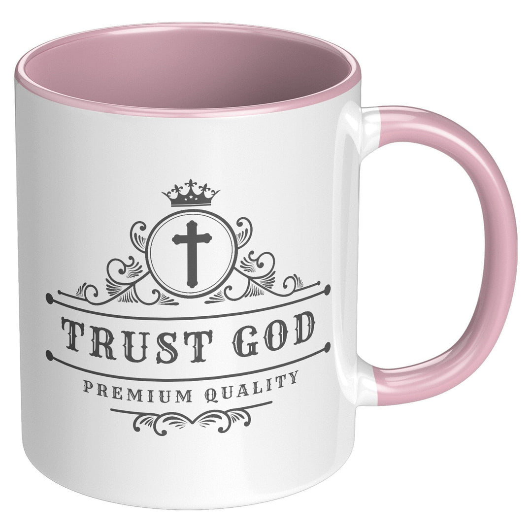 Coffee Cup - Decorative Ceramic Mug 11oz - Trust God - Decorative/Ceramic