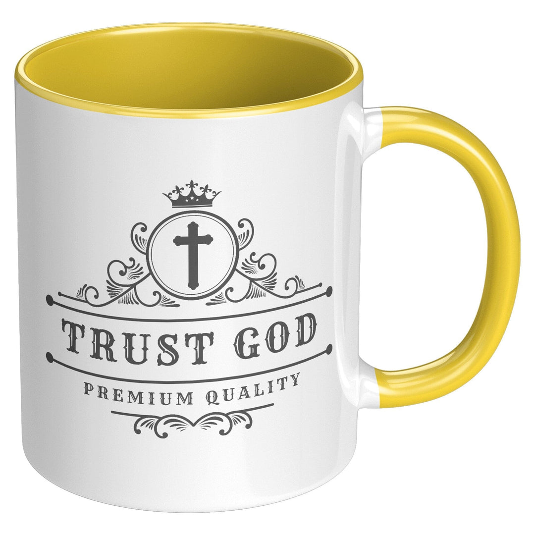Coffee Cup - Decorative Ceramic Mug 11oz - Trust God - Decorative/Ceramic