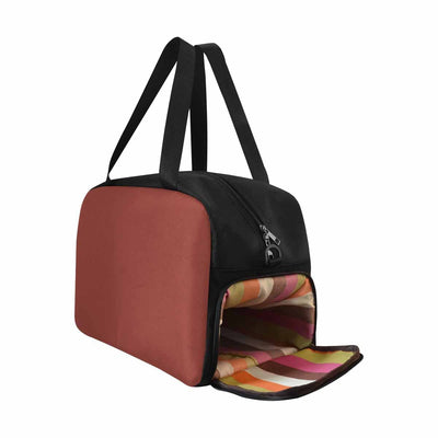 Cognac Red Tote And Crossbody Travel Bag - Bags | Travel Bags | Crossbody