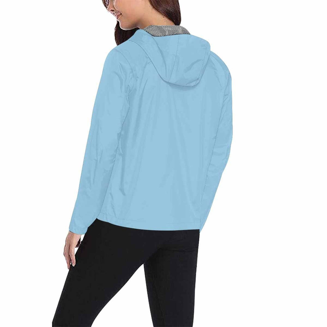 Cornflower Blue Hooded Windbreaker Jacket - Men / Women