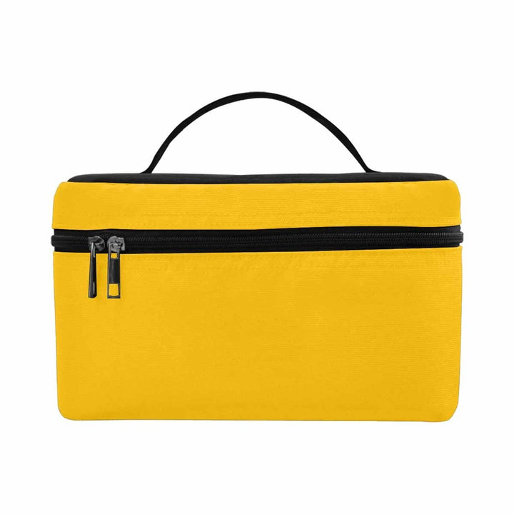 Cosmetic Bag - Golden Yellow Travel Case - Bags/Cosmetic Bags