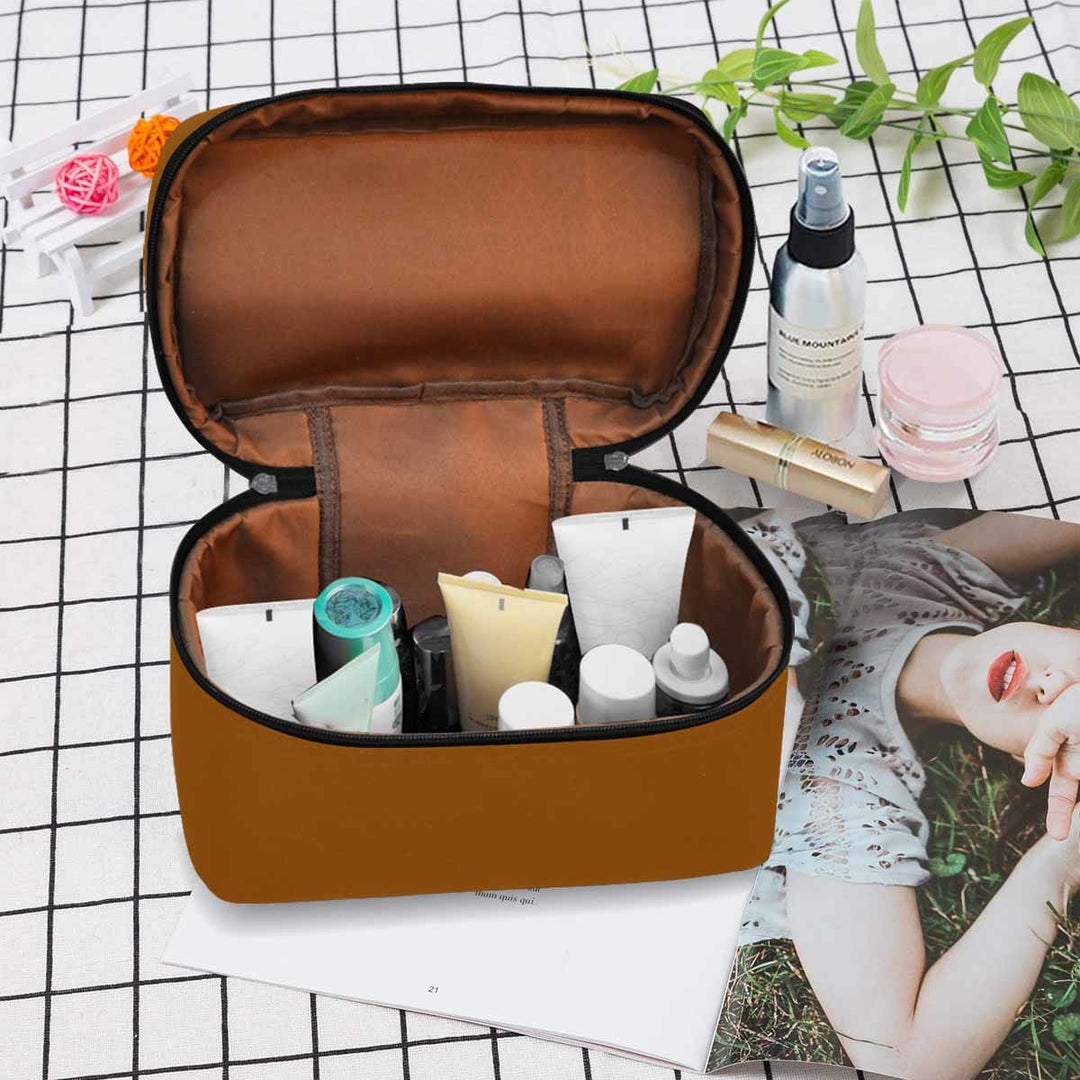 Cosmetic Bag Brown Travel Case - Bags | Cosmetic Bags