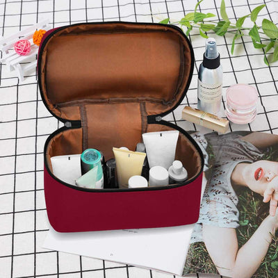 Cosmetic Bag Burgundy Red Travel Case - Bags | Cosmetic Bags