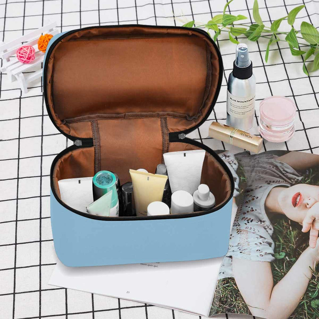 Cosmetic Bag - Cornflower Blue Travel Case - Bags/Cosmetic Bags