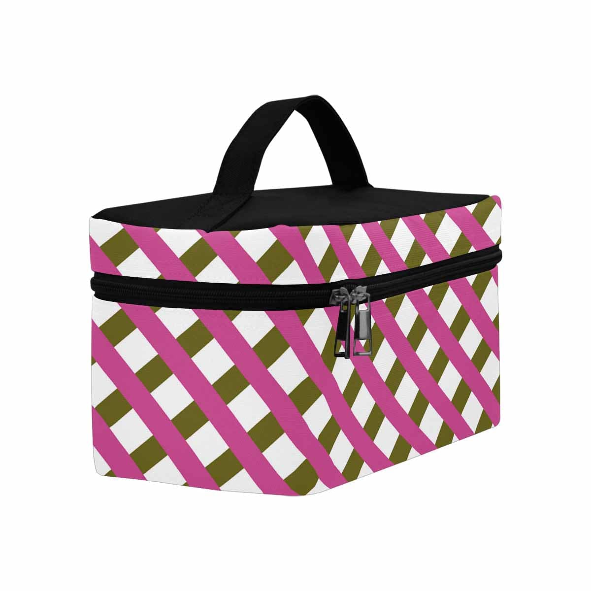 Cosmetic Bag Crosshatch - Pink Bag,travel Case - Bags | Cosmetic Bags
