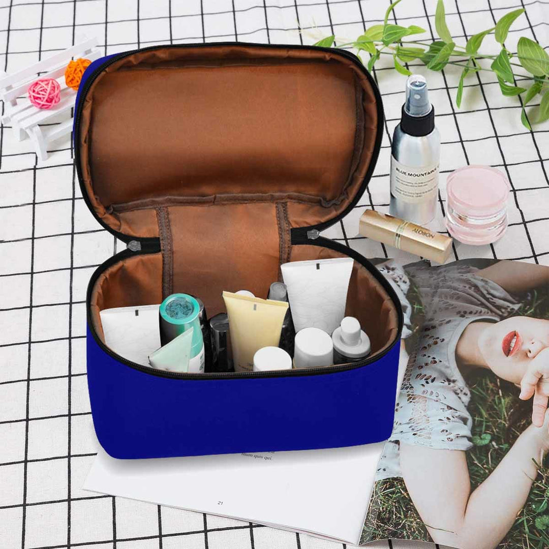 Cosmetic Bag Dark Blue Travel Case - Bags | Cosmetic Bags