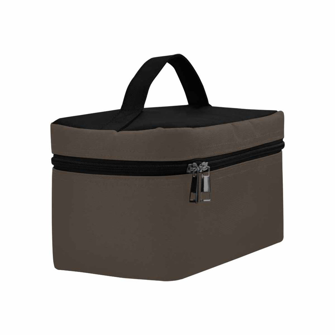 Cosmetic Bag Dark Taupe Brown Travel Case - Bags | Cosmetic Bags