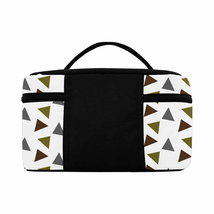 Cosmetic Bag - Geometric Triangles Bag Travel Case - Bags/Cosmetic Bags