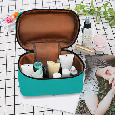 Cosmetic Bag Greenish Blue Travel Case - Bags | Cosmetic Bags