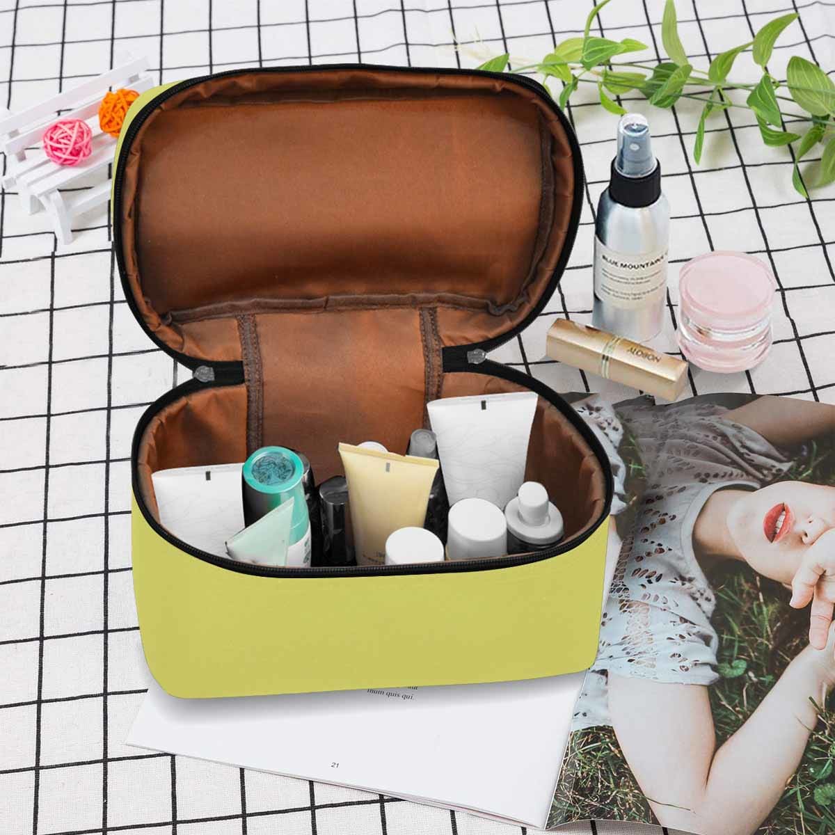 Cosmetic Bag Honeysuckle Yellow Travel Case - Bags | Cosmetic Bags