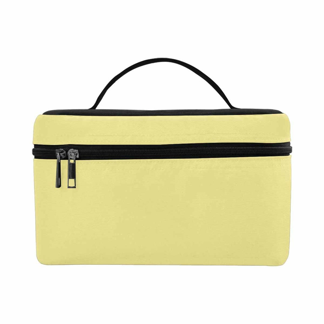 Cosmetic Bag Khaki Yellow Travel Case - Bags | Cosmetic Bags