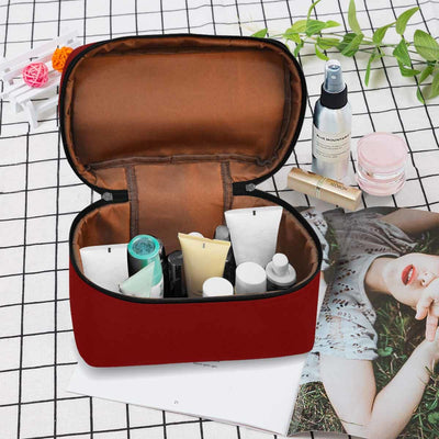 Cosmetic Bag Maroon Red Travel Case - Bags | Cosmetic Bags