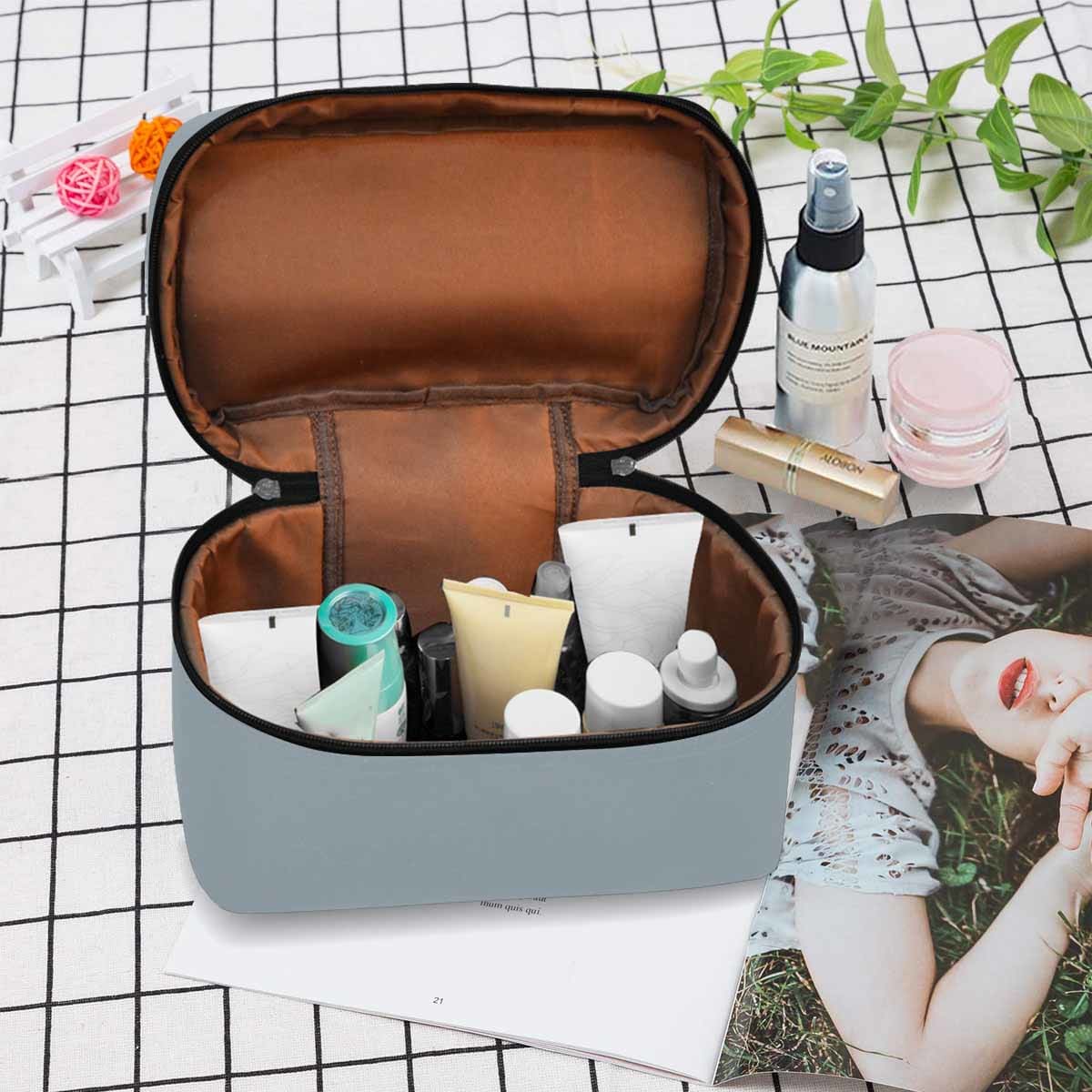 Cosmetic Bag Misty Blue Gray Travel Case - Bags | Cosmetic Bags