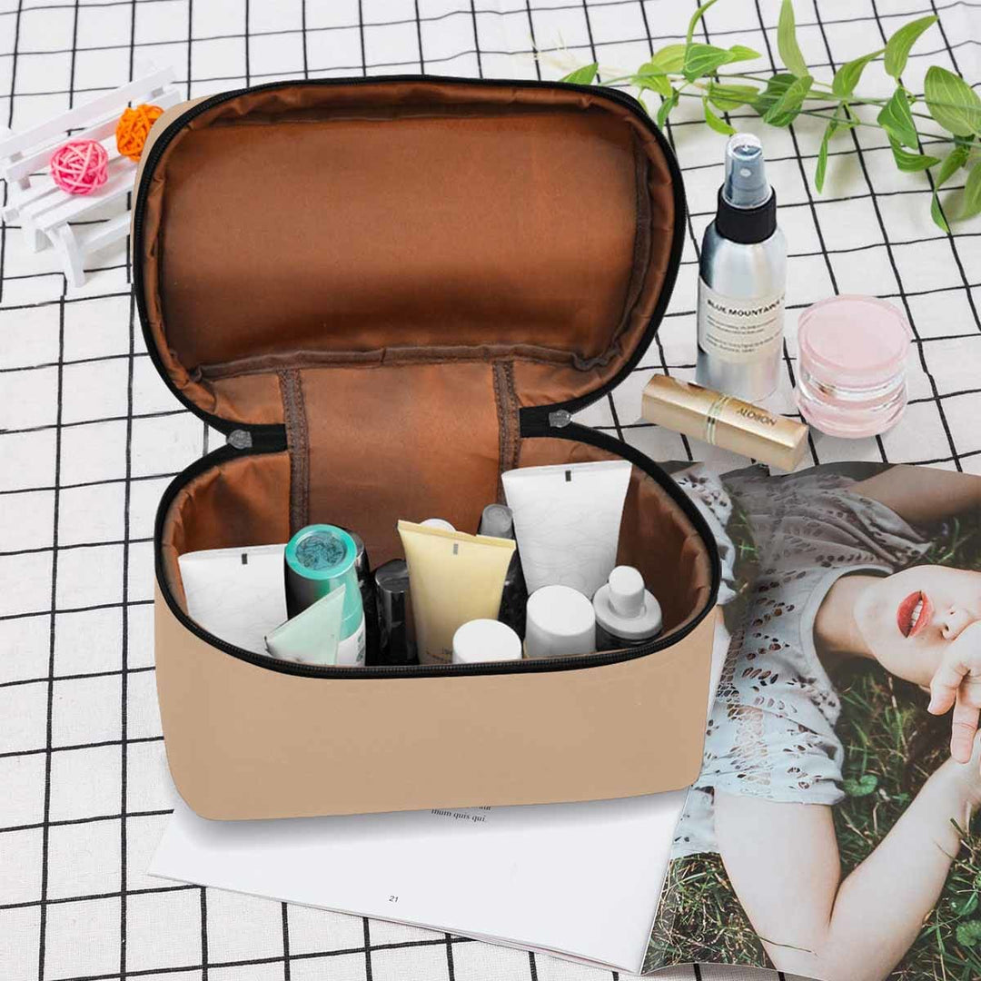 Cosmetic Bag Nude Brown Travel Case - Bags | Cosmetic Bags