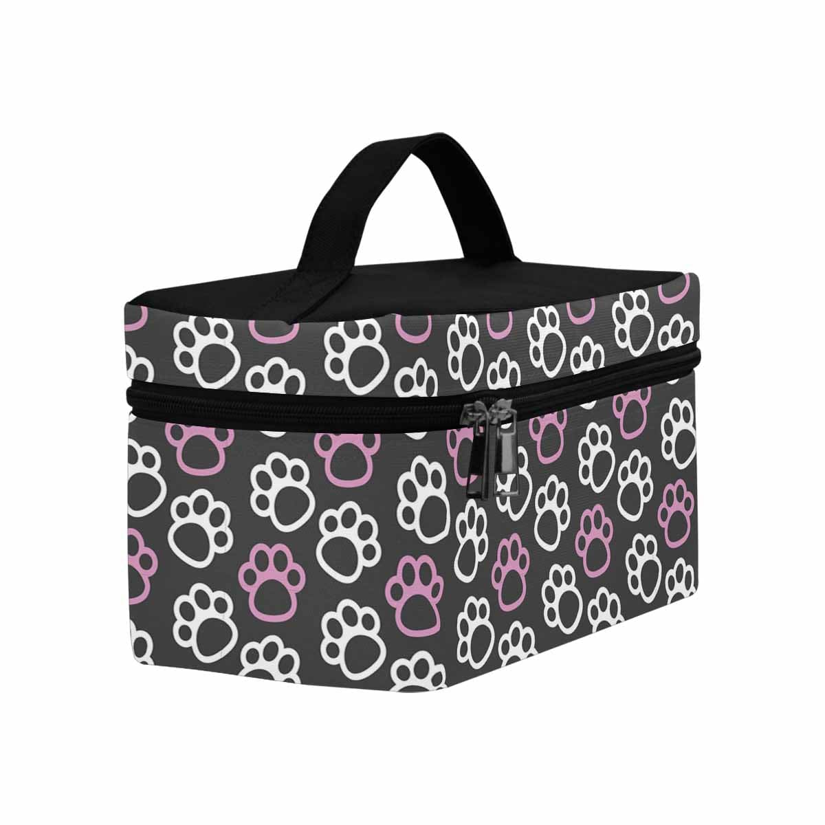 Cosmetic Bag Paws - Pink And White Bag,travel Case - Bags | Cosmetic Bags