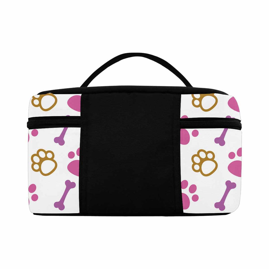 Cosmetic Bag Pink Paws and Doggie Bones Bag,travel Case - Bags | Cosmetic Bags