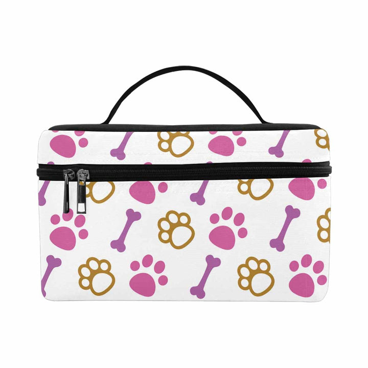 Cosmetic Bag Pink Paws and Doggie Bones Bag,travel Case - Bags | Cosmetic Bags