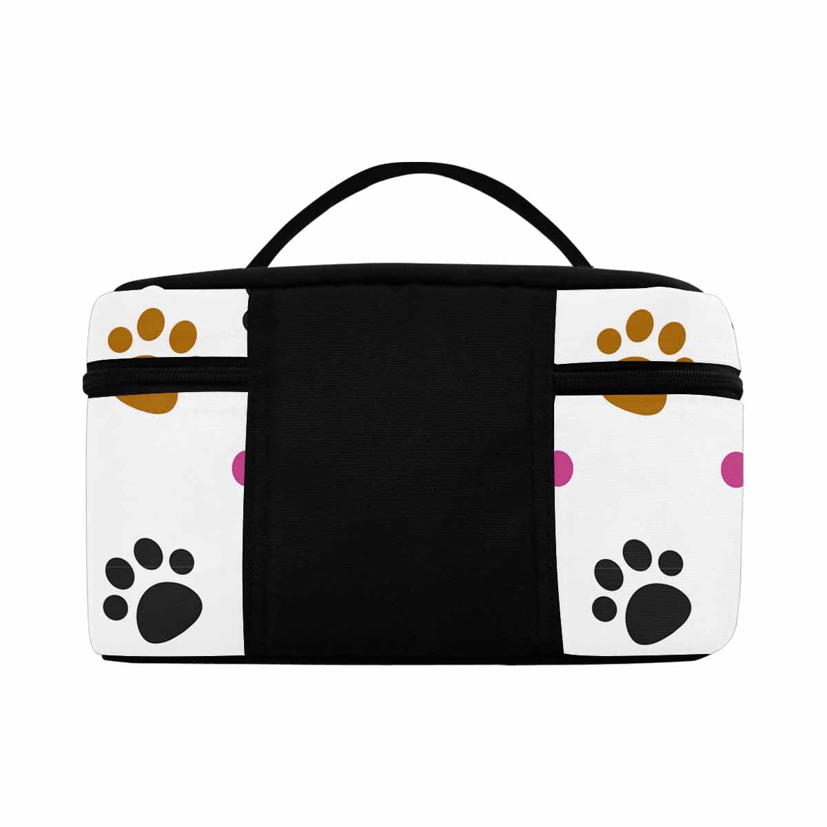 Cosmetic Bag Tri-color Paws - White Bag,travel Case - Bags | Cosmetic Bags