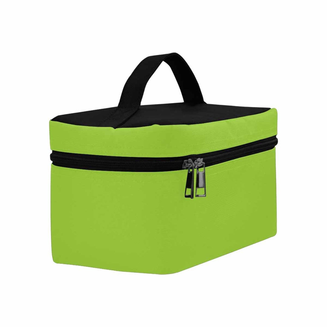 Cosmetic Bag - Yellow Green Travel Case - Bags/Cosmetic Bags