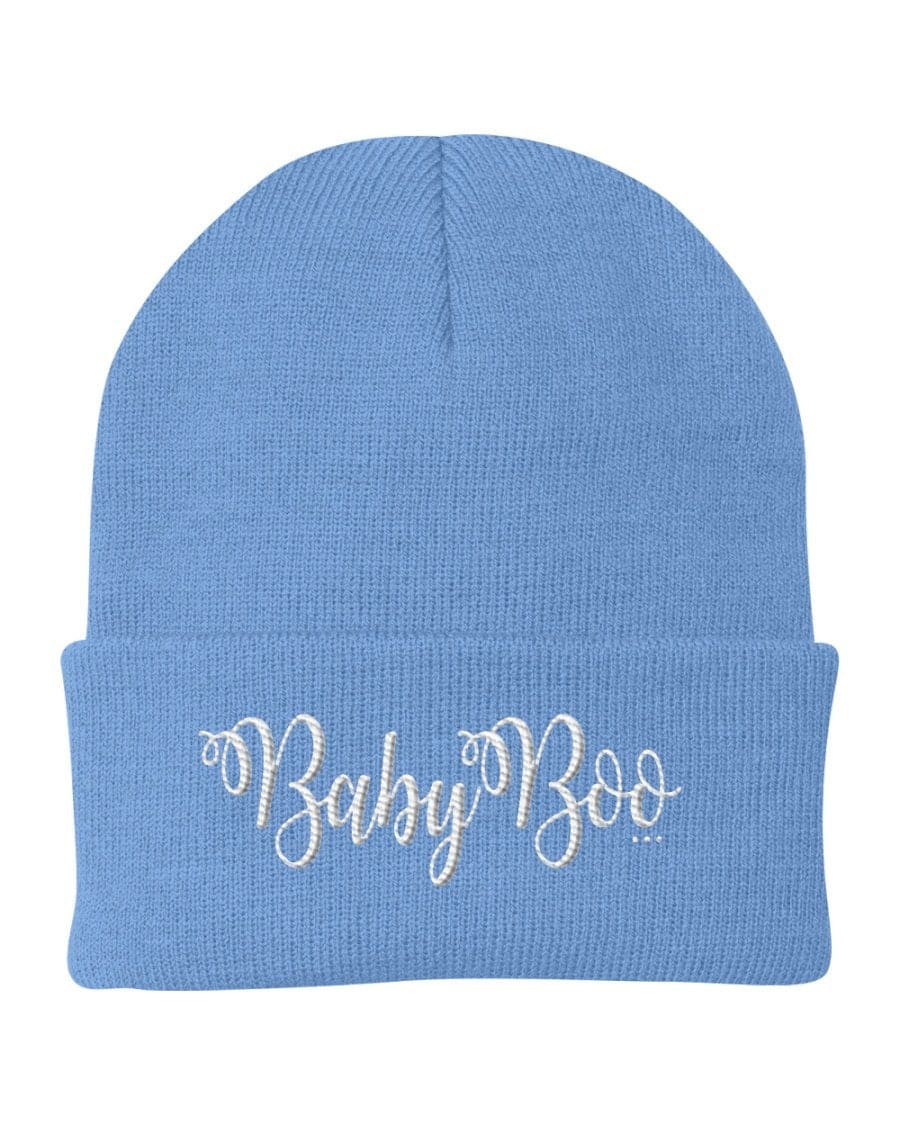 Cuffed Beanie Knit Cap - Baby Boo Embroidered Graphic Hat / Yupoong - Unisex