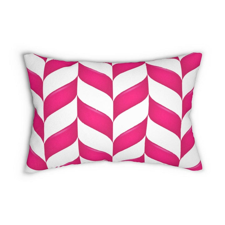 Decorative Lumbar Throw Pillow - Pink Chevron Pattern - Decorative/Throw