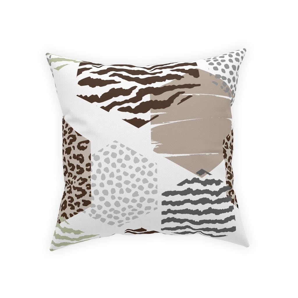 Decorative Throw Pillow - Accent / Geometric Print - Beige - Decorative | Throw