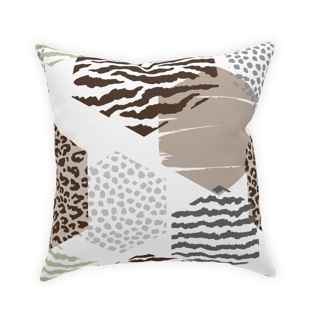 Decorative Throw Pillow - Accent / Geometric Print - Beige - Decorative | Throw