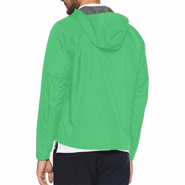 Emerald Green Hooded Windbreaker Jacket - Men / Women - Mens | Jackets