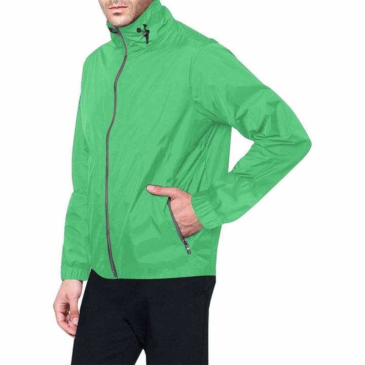 Emerald Green Hooded Windbreaker Jacket - Men / Women - Mens | Jackets