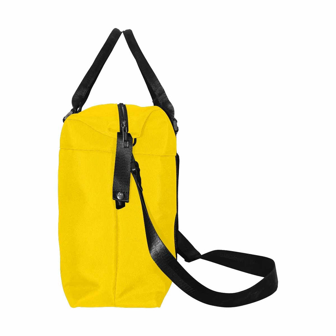 Gold Yellow Duffel Bag - Large Travel Carry - Bags/Oxford Crossbody Bags