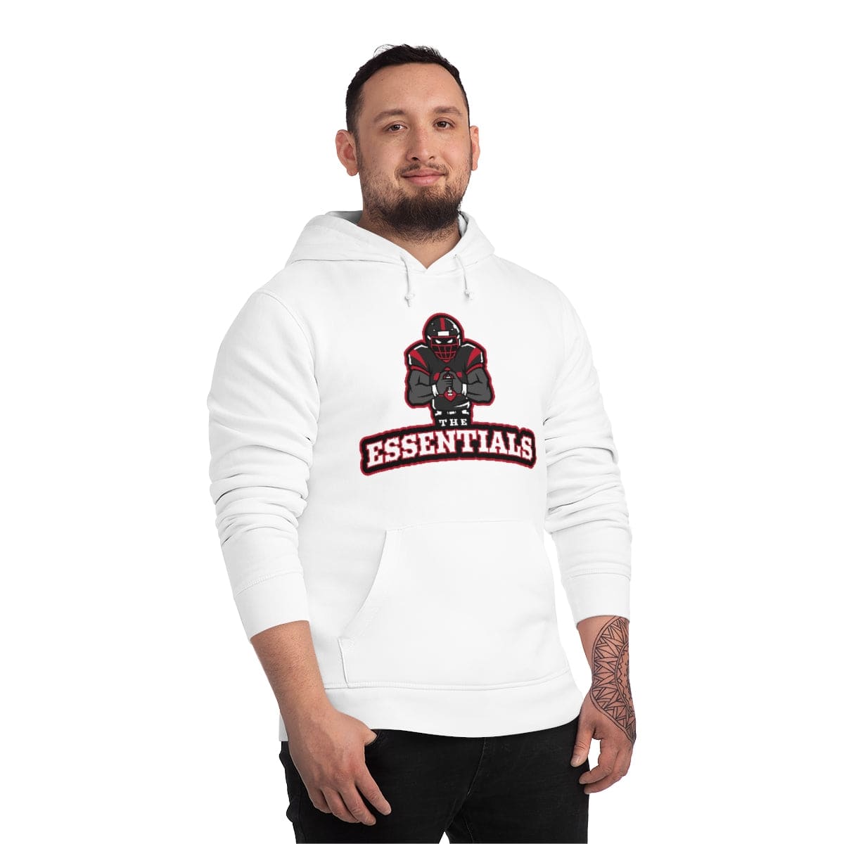Graphic Hoodie Sweatshirt Football - The Essentials Hooded Shirt - Unisex
