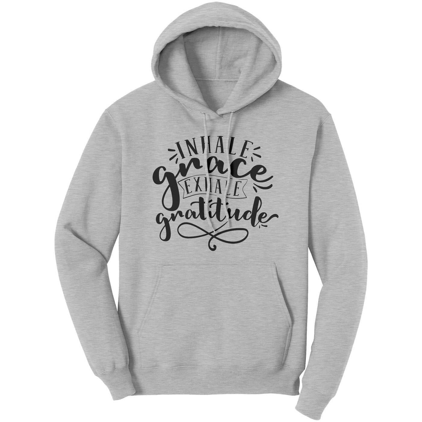 Graphic Hoodie Sweatshirt Inhale Grace Exhale Gratitude Hooded Shirt - Unisex |
