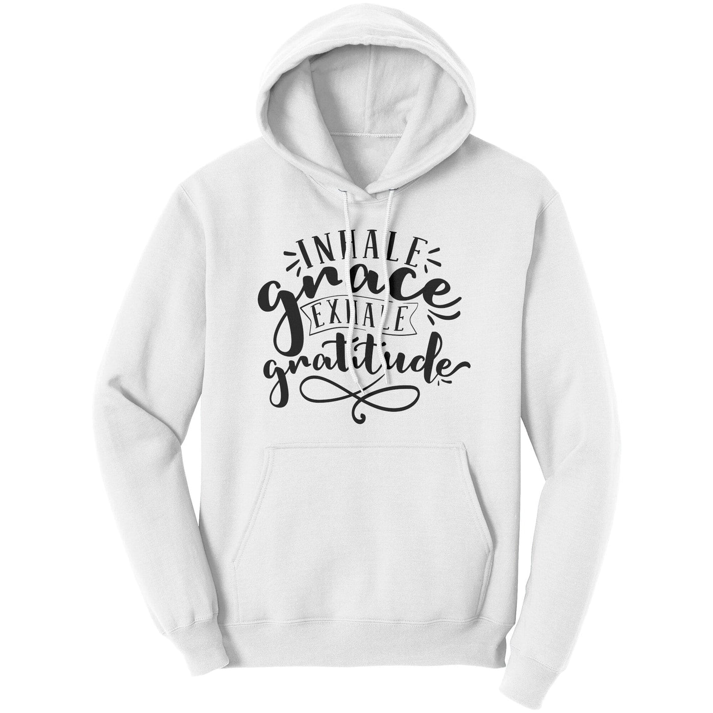 Graphic Hoodie Sweatshirt Inhale Grace Exhale Gratitude Hooded Shirt - Unisex |