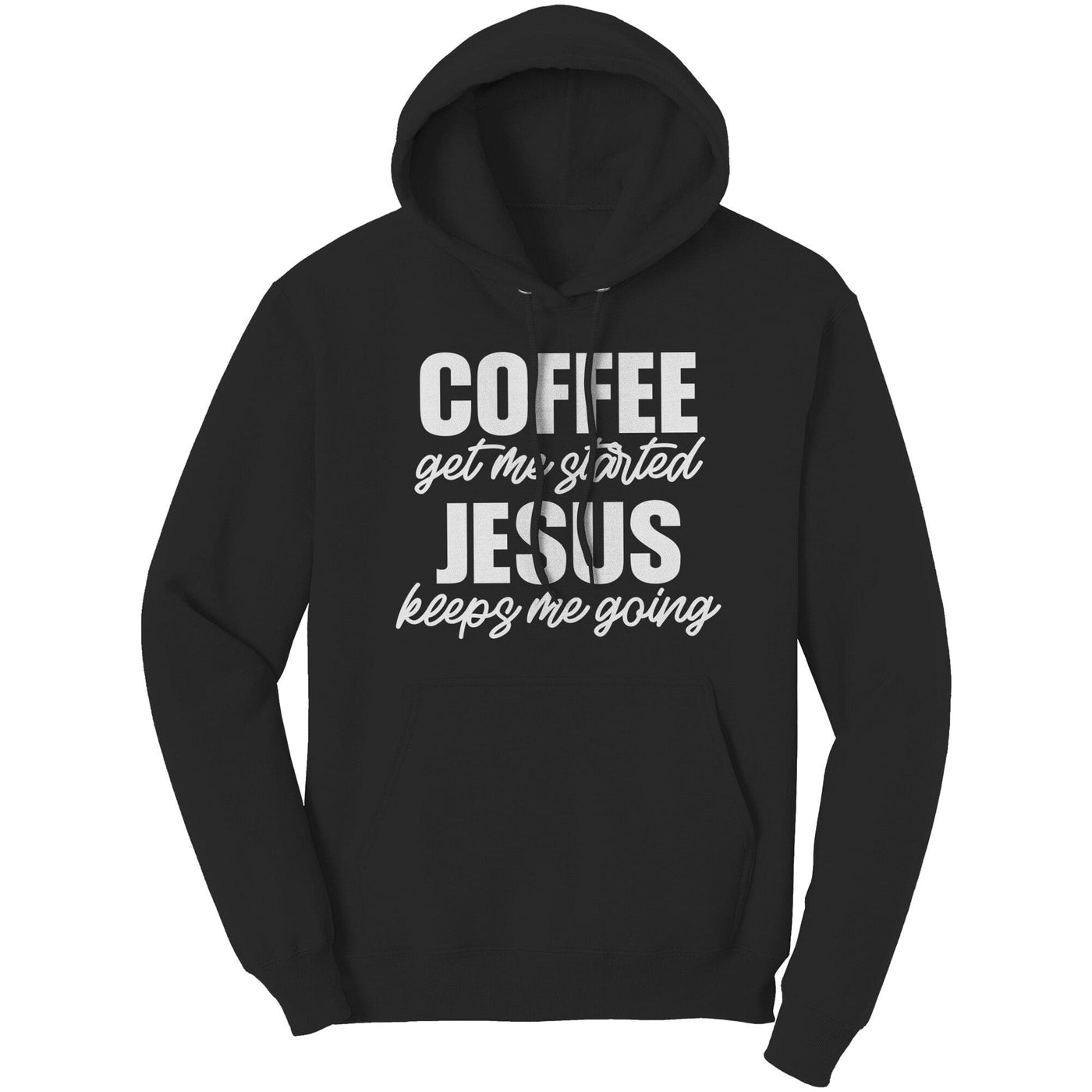Graphic Hoodie Sweatshirt Jesus Keeps Me Going Hooded Shirt - Unisex | Hoodies