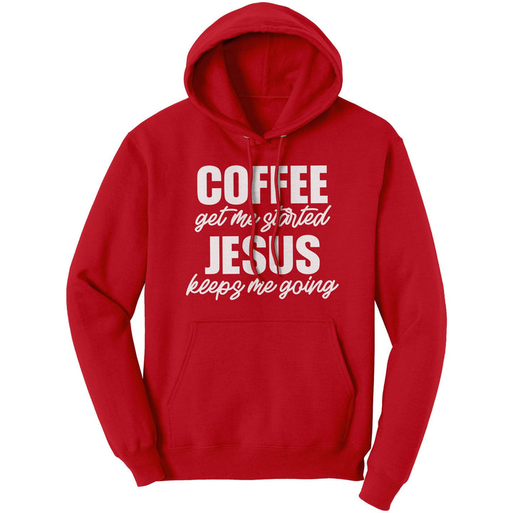Graphic Hoodie Sweatshirt Jesus Keeps Me Going Hooded Shirt - Unisex | Hoodies