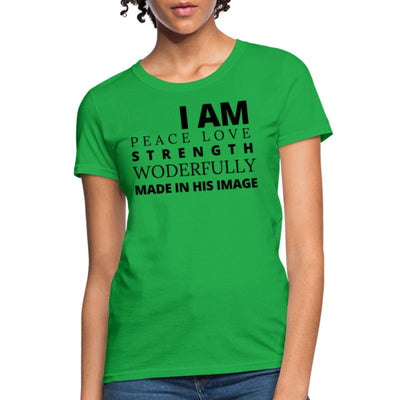 Graphic T-shirt i Am Peace Love Strength And Wonderfully Made Graphic Tee -