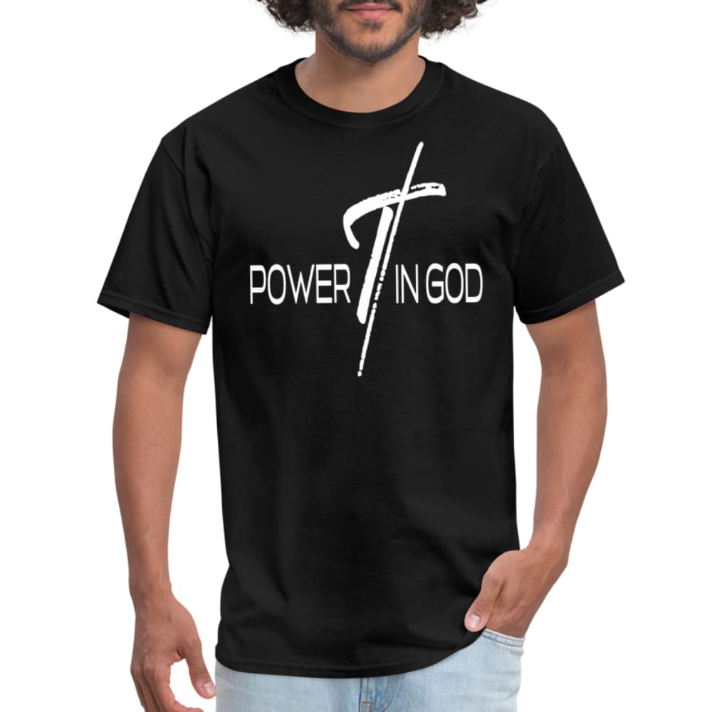 Graphic T-shirt Power in God Print - Mens | T-Shirts