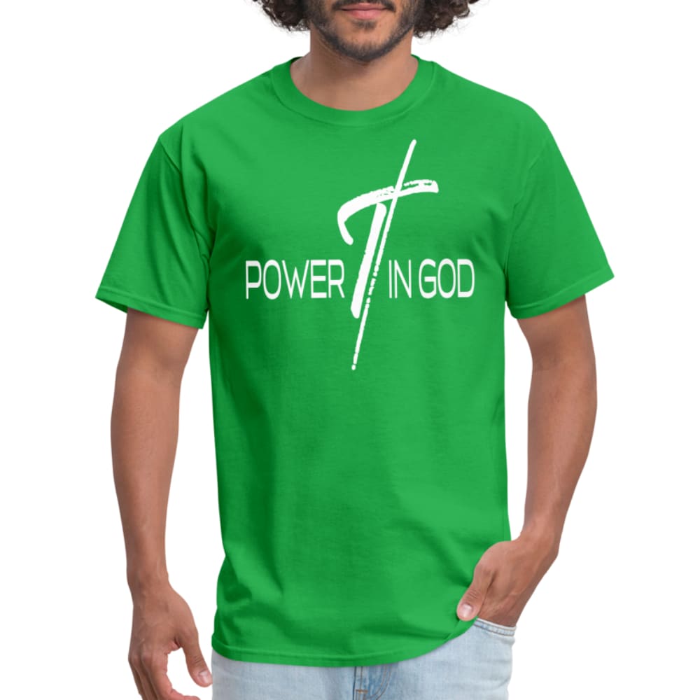 Graphic T-shirt Power in God Print - Mens | T-Shirts